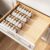 MUDEELA Clear Spice Drawer Organizer, 4 Tier- 2 Set (8 Packs) Spice Rack for Drawer, Expandable From 11″ to 22″ Kitchen Seasoning Organizers and Storage for Drawer (Jars not included)