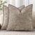 decorUhome Chenille Throw Pillow Covers 18×18 Set of 2, Soft Textured Slubby Modern Decorative Pillow Covers with Elegant Design for Couch, Sofa, Living Room, Oatmeal