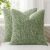 Kevin Textile 2 Packs Spring Decorative Throw Pillow Covers 18×18 Inch for Living Room Couch Bed Spring Sofa Soft Striped Corduroy Square Cushion Case 45×45 cm Farmhouse Boho Home Decor Sage Green