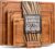EDELHAUS Carbonized Bamboo Cutting Boards – Cutting Board Set of 3 Heat Treated for Rich Color & Lower Moisture Absorption, Chopping Boards with Juice Groove, Non-Toxic, FSC Certified incl. Stand