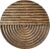 Musanpou Hand-carved Wood Wall Decor featuring Artistic Round Design for Farmhouse and Country-style Interiors | Wall Art Decoration | 11.8 inches x 11.8 inches (brown)